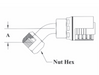 4GC25-12x16 Couplamatic Grip Crimp 4GC Series Coupling - JIC 37° - 45° Female Swivel - 3/4" Hose ID - 1-5/16x12 Thread Size