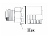 4GC29-12x12 Couplamatic Grip Crimp 4GC Series Coupling - O-Ring Face Seal (ORF) - Male Solid - 3/4" Hose ID - 1-3/16x12 Thread Size