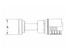 4GC47-16x20 Couplamatic Grip Crimp 4GC Series Coupling - Code 61 Split Flange - Straight - 1" Hose ID - 1-1/4" Flange Size