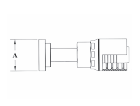 4GC47-16x20 Couplamatic Grip Crimp 4GC Series Coupling - Code 61 Split Flange - Straight - 1" Hose ID - 1-1/4" Flange Size