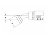 4GC49-20x20 Couplamatic Grip Crimp 4GC Series Coupling - Code 61 Split Flange - 30° Bend - 1-1/4" Hose ID - 1-1/4" Flange Size