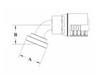 4GC52-12x12 Couplamatic Grip Crimp 4GC Series Coupling - Code 61 Split Flange - 67-1/2° Bend - 3/4" Hose ID - 3/4" Flange Size