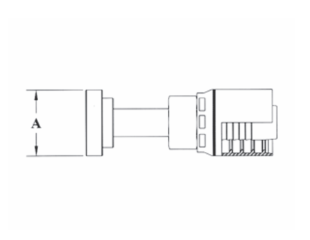 4GC60-12x12 Couplamatic Grip Crimp 4GC Series Coupling - Code 62 Split Flange - Straight - 3/4" Hose ID - 3/4" Flange Size 