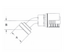 4GC61-20x20 Couplamatic Grip Crimp 4GC Series Coupling - Code 62 Split Flange - 45° Bend - 1-1/4" Hose ID - 1-1/4" Flange Size