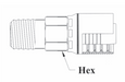 4GCAP-32x32 Couplamatic Grip Crimp 4GC Series Coupling - NPTF (API Thread) - Male Solid - 2" Hose ID - 2-11-1/2 Thread Size