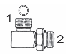 4MOS-4MO90 by Couplamatic | Hydraulic Adapter | 9/16x18 Male O-Ring Face x 7/16-20 Male O-Ring | 90 deg.