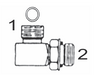 8MOS-8MO90 by Couplamatic | Hydraulic Adapter | 13/16x16 Male O-Ring Face x 3/4-16 Male O-Ring | 90 deg.