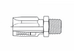 8R5-6MP Couplamatic Reusable Coupling - R5 Reusables - NPTF - Male Solid - 13/32" Hose ID - 3/8-18 Thread Size