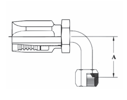 6R5-6FJ90 Couplamatic Reusable Coupling - R5 Reusables - JIC 37° - 90° Female Swivel - 5/16" Hose ID - 9/16-18 Thread Size