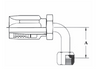 6R5-6FS90 Couplamatic Reusable Coupling - R5 Reusables - SAE 45° - 90° Female Swivel - 5/16" Hose ID - 5/8-18 Thread Size