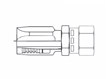 20R5-20FJ Couplamatic Reusable Coupling - R5 Reusables - JIC 37° - Female Swivel - 1-1/8" Hose ID - 1-5/8-12 Thread Size