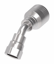 4SA10FJA8 Aeroquip by Danfoss | 4 Wire 4S Female JIC 37° Swivel 45° Elbow (FJA) Crimp Fitting | -10 Female Pipe JIC 37° Swivel x -08 Hose Barb | Steel