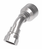 4SA12FJA10 Aeroquip by Danfoss | 4 Wire 4S Female JIC 37° Swivel 45° Elbow (FJA) Crimp Fitting | -12 Female Pipe JIC 37° Swivel x -10 Hose Barb | Steel