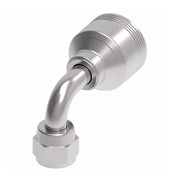 4SA6FJB6 Aeroquip by Danfoss | 4 Wire 4S Female JIC 37° Swivel 90° Elbow (FJB) Crimp Fitting | -06 Female JIC 37° Swivel x -06 Hose Barb | Steel