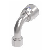 4SA20FJB16 Aeroquip by Danfoss | 4 Wire 4S Female JIC/37° Swivel 90° Elbow (FJB) Crimp Fitting | -20 Female JIC/37° Swivel x -16 Hose Barb | Steel
