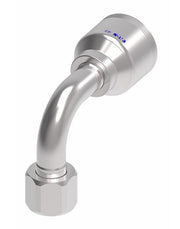 4SA16FJB12 Aeroquip by Danfoss | 4 Wire 4S Female JIC/37° Swivel 90° Elbow (FJB) Crimp Fitting | -16 Female JIC/37° Swivel x -12 Hose Barb | Steel