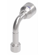4SA12FJC12 Aeroquip by Danfoss | 4 Wire 4S Female JIC/37° Swivel 90° Elbow Long Drop (FJC) Crimp Fitting | -12 Female JIC/37° Swivel x -12 Hose Barb | Steel
