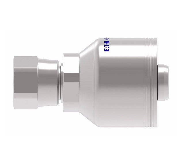 4SA14FJ12 Aeroquip by Danfoss | 4 Wire 4S Female JIC/37° Swivel (FJ) Crimp Fitting | -14 Female JIC/37° Swivel x -12 Hose Barb | Steel