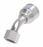 4SA16FRA12 Aeroquip by Danfoss | 4 Wire 4S Female ORS Swivel 45° Elbow (FRA) Crimp Fitting | -16 Female O-Ring Face Seal Swivel x -12 Hose Barb | Steel