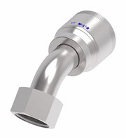 4SA20FRA16 Aeroquip by Danfoss | 4 Wire 4S Female ORS Swivel 45° Elbow (FRA) Crimp Fitting | -20 Female O-Ring Face Seal Swivel x -16 Hose Barb | Steel