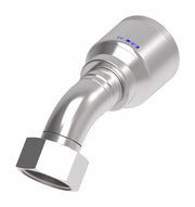 4SA20FRA20 Aeroquip by Danfoss | 4 Wire 4S Female ORS Swivel 45° Elbow (FRA) Crimp Fitting | -20 Female O-Ring Face Seal Swivel x -20 Hose Barb | Steel