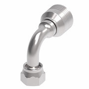 4SA6FRB6.038 Aeroquip by Danfoss | 4 Wire 4S Female ORS Swivel 90° Short Drop Elbow (FRB) Crimp Fitting | -06 Female O-Ring Face Seal Swivel x -06 Hose Barb | Steel