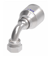 4SA16FRB12 Aeroquip by Danfoss | 4 Wire 4S Female ORS Swivel 90° Elbow (FRB) Crimp Fitting | -16 Female O-Ring Face Seal Swivel x -12 Hose Barb | Steel