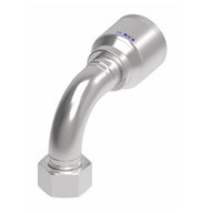 4SA20FRB20 Aeroquip by Danfoss | 4 Wire 4S Female ORS Swivel 90° Elbow (FRB) Crimp Fitting | -20 Female O-Ring Face Seal Swivel x -20 Hose Barb | Steel