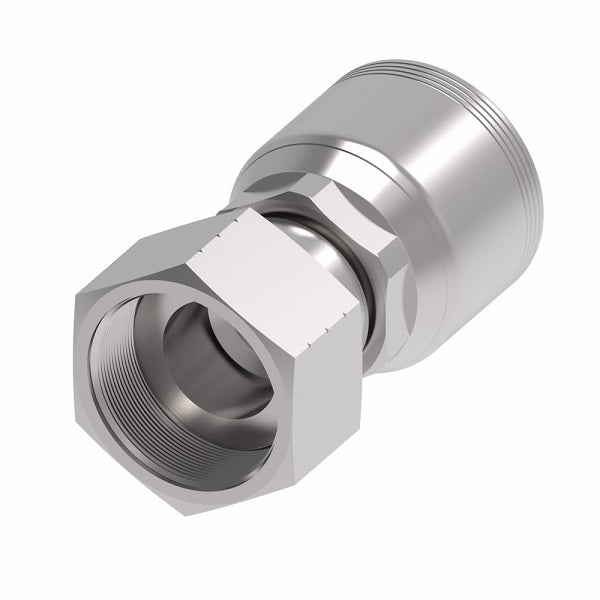 4SA12FR12 Aeroquip by Danfoss | 4 Wire 4S Female ORS Swivel (FR) Crimp Fitting | -12 Female O-Ring Face Seal Swivel x -12 Hose Barb | Steel