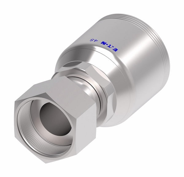 4SA20FR20 Aeroquip by Danfoss | 4 Wire 4S Female ORS Swivel (FR) Crimp Fitting | -20 Female O-Ring Face Seal Swivel x -20 Hose Barb | Steel