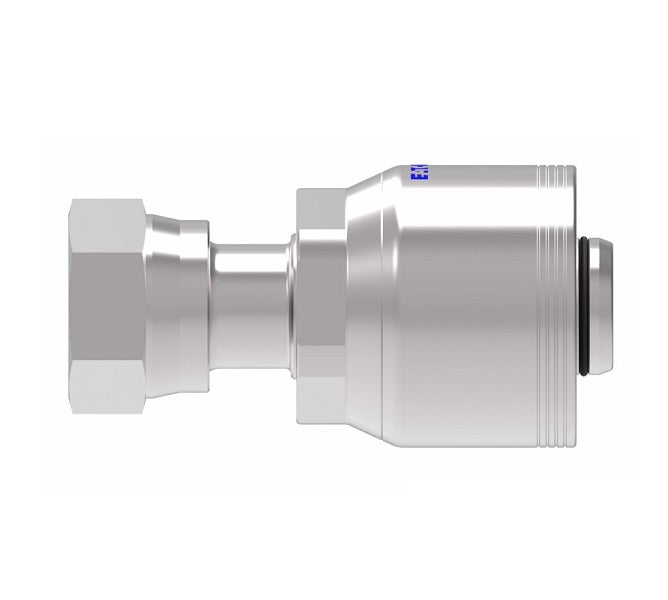 4SA12FR16 Aeroquip by Danfoss | 4 Wire 4S Female ORS Swivel (FR) Crimp Fitting | -12 Female O-Ring Face Seal Swivel x -16 Hose Barb | Steel