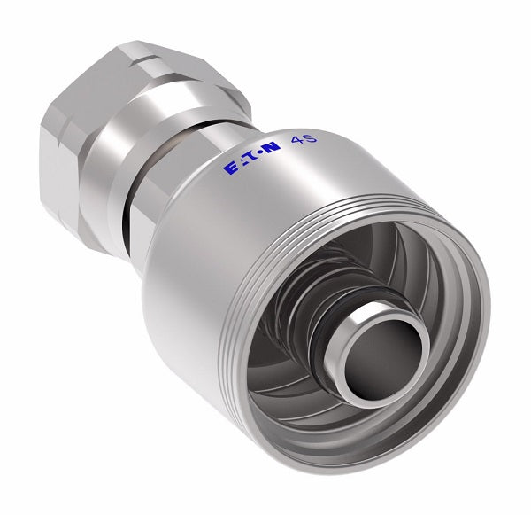 4SA12FS12 Aeroquip by Danfoss | 4 Wire 4S Female SAE 45° Flare Swivel (FS) Crimp Fitting | -12 Female SAE 45° Flare Swivel x -12 Hose Barb | Steel