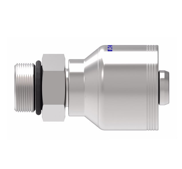4SA8MB8 Aeroquip by Danfoss | 4 Wire 4S Male Boss O-Ring (MB) Crimp Fitting | -08 Male Boss O-Ring x -08 Hose Barb | Steel