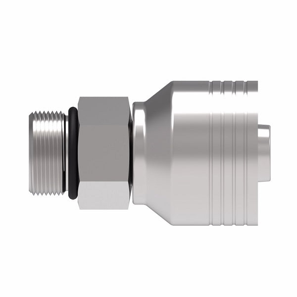 4SA10MB10 Aeroquip by Danfoss | 4 Wire 4S Male Boss O-Ring (MB) Crimp Fitting | -10 Male Boss O-Ring x -10 Hose Barb | Steel