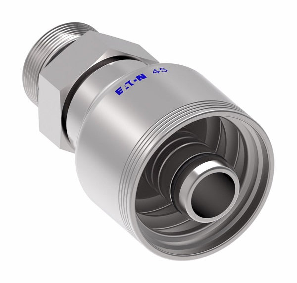 4SA8MB8 Aeroquip by Danfoss | 4 Wire 4S Male Boss O-Ring (MB) Crimp Fitting | -08 Male Boss O-Ring x -08 Hose Barb | Steel