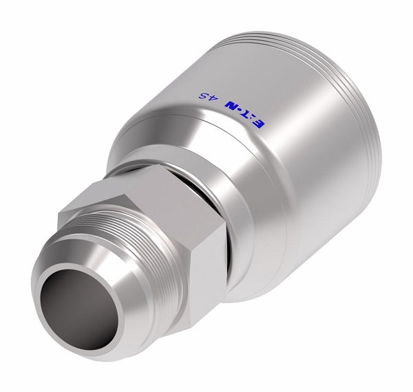 4SA20MJ20 Aeroquip by Danfoss | 4 Wire 4S Male JIC/37° Rigid (MJ) Crimp Fitting | -20 Male JIC/37° Rigid x -20 Hose Barb | Steel