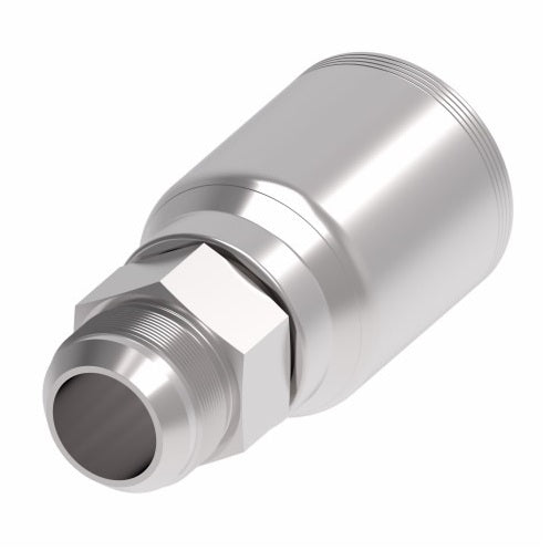 4SA24MJ24 Aeroquip by Danfoss | 4 Wire 4S Male JIC/37° Rigid (MJ) Crimp Fitting | -24 Male JIC/37° Rigid x -24 Hose Barb | Steel