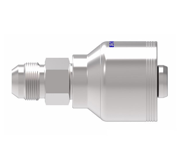 4SA14MJ12 Aeroquip by Danfoss | 4 Wire 4S Male JIC/37° Rigid (MJ) Crimp Fitting | -14 Male JIC/37° Rigid x -12 Hose Barb | Steel