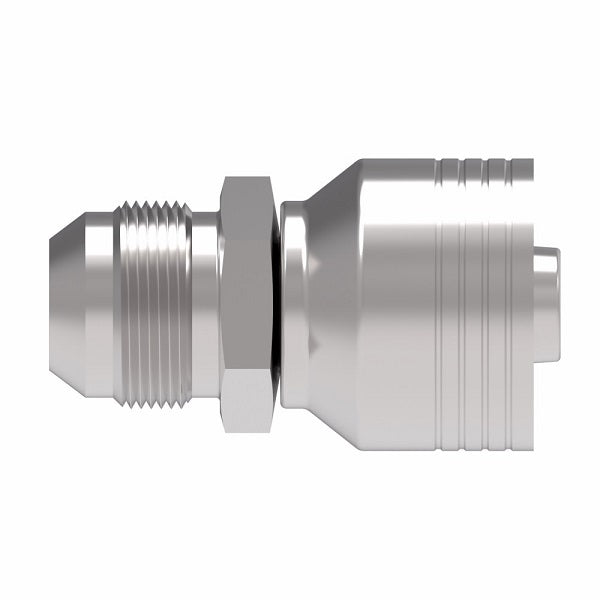 4SA12MJ10 Aeroquip by Danfoss | 4 Wire 4S Male JIC 37° (MJ) Crimp Fitting | -12 Male JIC 37° x -10 Hose Barb | Steel