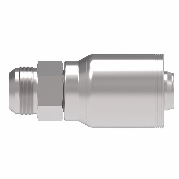 4SA24MJ24 Aeroquip by Danfoss | 4 Wire 4S Male JIC/37° Rigid (MJ) Crimp Fitting | -24 Male JIC/37° Rigid x -24 Hose Barb | Steel