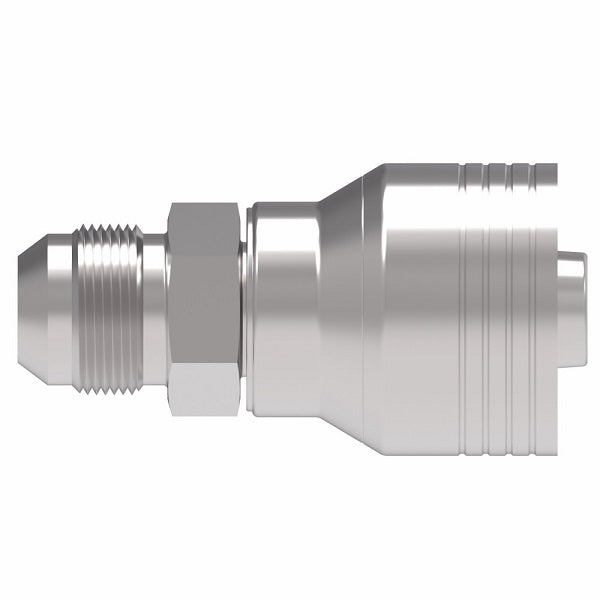4SA6MJ6 Aeroquip by Danfoss | 4 Wire 4S Male JIC 37° (MJ) Crimp Fitting | -06 Male JIC 37° x -06 Hose Barb | Steel