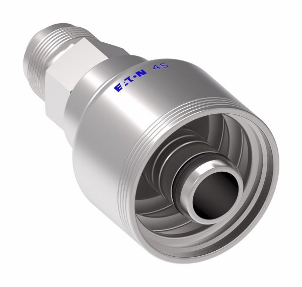 4SA10MJ12 Aeroquip by Danfoss | 4 Wire 4S Male JIC/37° Rigid (MJ) Crimp Fitting | -16 Male JIC/37° Rigid x -16 Hose Barb | Steel