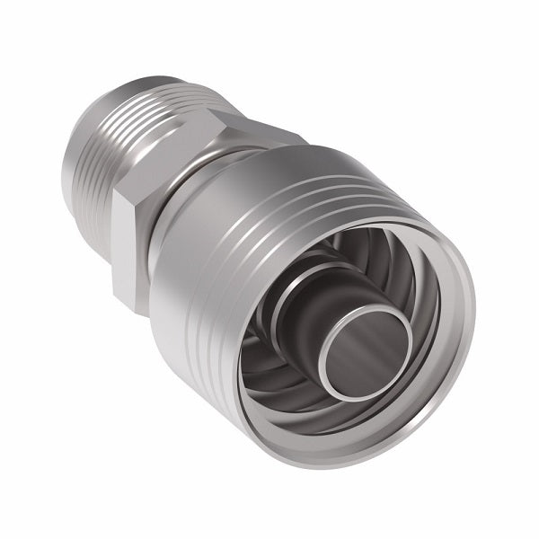 4SA12MJ10 Aeroquip by Danfoss | 4 Wire 4S Male JIC 37° (MJ) Crimp Fitting | -12 Male JIC 37° x -10 Hose Barb | Steel