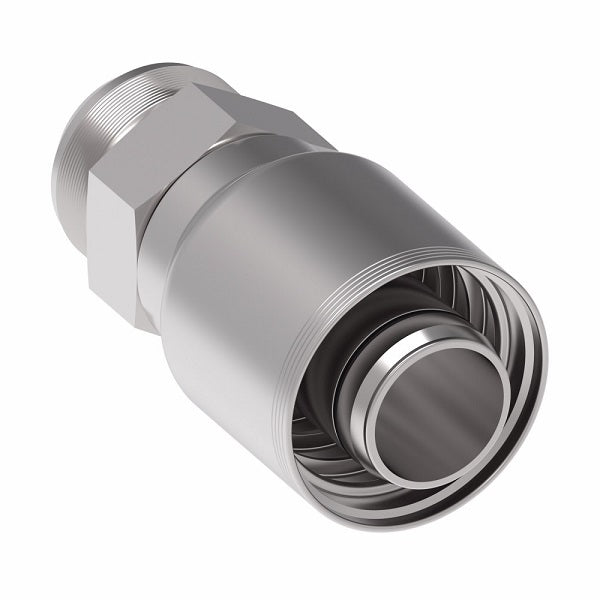 4SA32MJ32 Aeroquip by Danfoss | 4 Wire 4S Male JIC/37° Rigid (MJ) Crimp Fitting | -32 Male JIC/37° Rigid x -32 Hose Barb | Steel