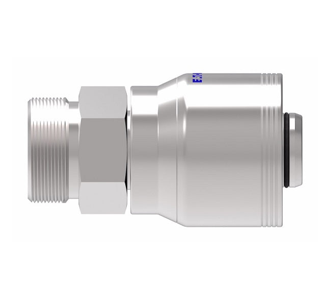 4SA20MR16 Aeroquip by Danfoss | 4 Wire 4S Male ORS Rigid (MR) Crimp Fitting | -20 Male O-Ring Face Seal x -16 Hose Barb | Steel