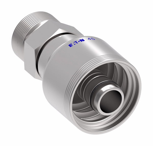 4SA12MR12 Aeroquip by Danfoss | 4 Wire 4S Male ORS Rigid (MR) Crimp Fitting | -12 Male O-Ring Face Seal x -12 Hose Barb | Steel