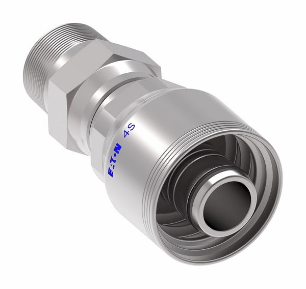 4SA16PS16 Aeroquip by Danfoss | 4 Wire 4S Male Pipe NPTF Swivel (PS) Crimp Fitting | -16 Male Pipe NPTF Swivel x -16 Hose Barb | Steel