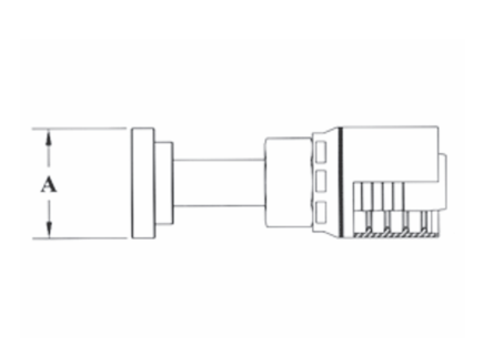 4SH47-20x20 Couplamatic Grip Crimp 4SH Series Coupling - Code 61 Split Flange - Straight - 1-1/4" Hose ID - 1-1/4" Flange Size