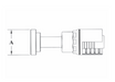 4SH47-20x24 Couplamatic Grip Crimp 4SH Series Coupling - Code 61 Split Flange - Straight - 1-1/4" Hose ID - 1-1/2" Flange Size