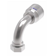 4S20BFB16 Aeroquip by Danfoss | 4 Wire 4S Female BSPP Swivel 60° Cone Seat 90° Elbow (BFB) Crimp Fitting | -20 Female BSPP Swivel x -16 Hose Barb | Steel